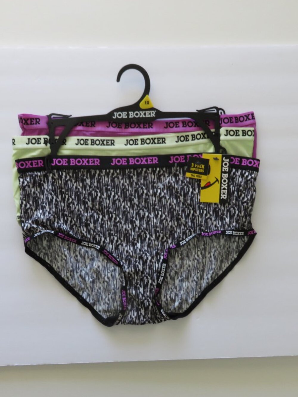 (#142) Joe Boxer 3 pack Hipster Panties Size M